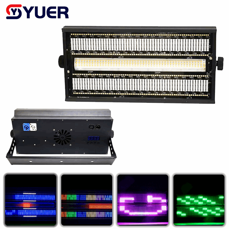 YUER™ 72+32+8 Segment LED RGB+W Strobe Light Wash Effect Copy Roxx Effect DMX512 Sound Control For DJ Disco Party Bar Club Wedding Stage Lighting