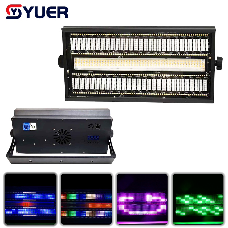 YUER™ 72+32+8 Segment LED RGB+W Strobe Light Wash Effect Copy Roxx Effect DMX512 Sound Control For DJ Disco Party Bar Club Wedding Stage Lighting