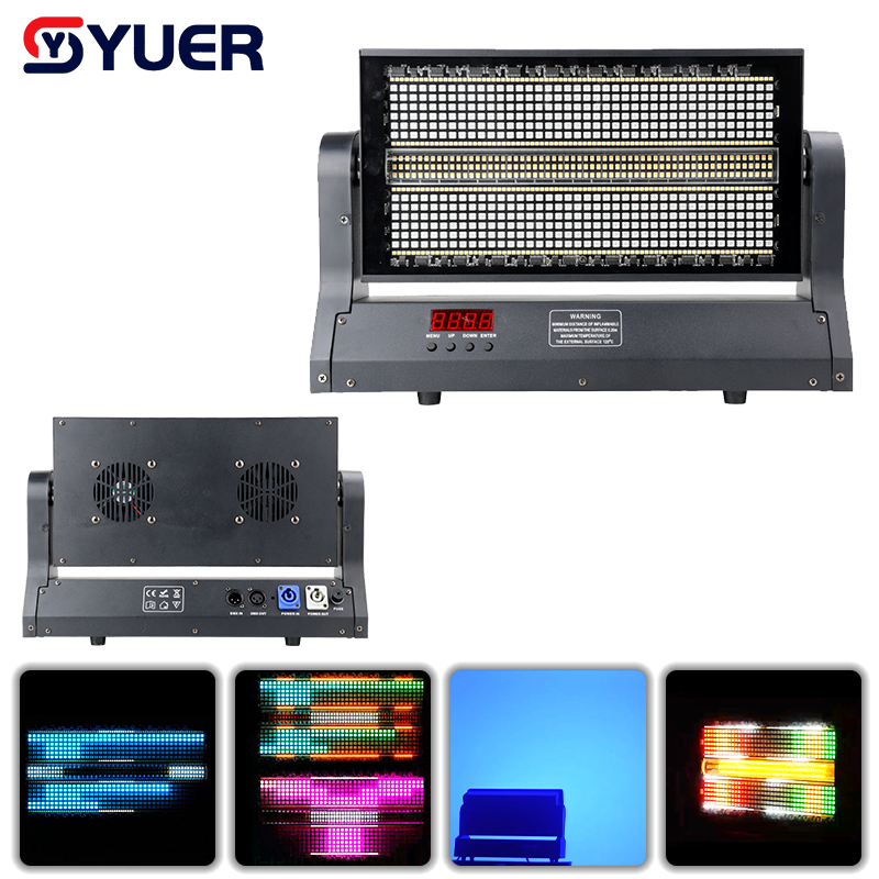YUER™ 60+100 Segment RGB Warm/Cold White Moving Head Strobe Light Horse Racing Flash Effect DMX512 Control For DJ Disco Party Bar Club Wedding Stage Effect Lighting