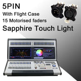 YUER™️ Sapphire Touch Stage Lighting Pearl Controller DMX512 Tiger Touch Console v11 with Flycase For Light Show DJ Disco Stage