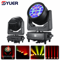 YUER™ IP65 Waterproof 16x50W LED RGBL 4in1 +204x0.3W LED RGB Moving Head Light Wash Zoom Rainbow Effect Copy AYRTON Effect DMX512 RDM Control For DJ Disco Party Bar Club Wedding Stage Lighting