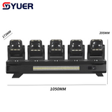 YUER™️LED 5X80W RGBW 4IN1 Electrodeless Moving Head Beam Light With 180X3W Warm White+180X3W White Strobe Effect RDM DMX512 For Dj Disco Party Wedding