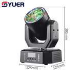 YUER™️NEW LED Mini 2X3W Red+2X3W Green+2X3W Blue Moving Head Beam Light With Ring DMX512 For DJ Disco Stage Party Wedding Dance Floor