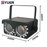 YUER™️LED 2X50W RGB/Gold/White + Warm White +8pcs RGB Audience Light Voice Control DMX512 For DJ Disco Dance Bar Professional Laser Light