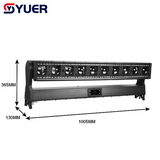 YUER™️ Waterproof IP65 10X60W RGBW 4IN1 LED Moving Head Beam Light With 96 Golden Light +96 Cold Light+96 RGB Strobe Effect DMX512 For Disco Dance Floor Bar Party Nightclub