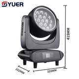 YUER™️ Copy Martin Waterproof IP65 LED 19X40W RGBW 4IN1 +114PCS LED Beads Moving Head Light With Ring Wash Zoom Storbe effect RDM DMX512 For Stage Effect Equipmen