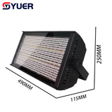 YUER™️NEW LED135+30 Segments RGB 3in1 Strobe Light Voice Control DMX512 RDM For DJ Disco Bar Music Party Stage Light