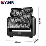 YUER™️ LED Moving Head Matrix Light 25X5W White + 400PCS RGB + 108PCS White and Warm White Flash Wash Effects DMX512 For DJ Disco Party Club Bar