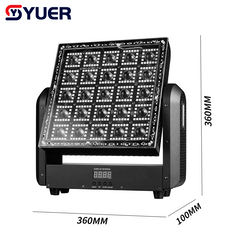 YUER™️ Luz de Matriz de Cabeza Móvil LED 25X5W Blanca + 400PCS RGB + 108PCS Blanca y Blanca Cálida Efectos de Flash Wash DMX512 Para DJ Discoteca Fiesta Club Bar