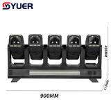 YUER™️LED 10X80W RGBW 4IN1 Double-sided Electrodeless Moving Head Beam Light With 360X3W Warm White+360X3W White Strobe Effect RDM DMX512 For Dj Disco Party Wedding