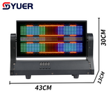 YUER™️480X0.3W RGB+500X2W Amber Cool White Moving Head Strobe Light Individual Control Voice control DMX512 For Show Disco Dj Party Club Lights