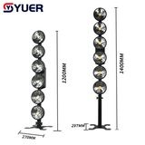 YUER™️ NEW 6 Eyes 6X50W COB + RGB Flood Blinder Light Adjustable Telescopic DMX512 For DJ Stage Lighting Effect Disco Bar Wedding Party