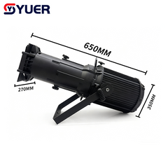 YUER™️ 200W Zoom LED Profile Spot Light Professional 3200K/5600K 2IN1 DMX512 Follow Logo Projector For Party Stage DJ Show
