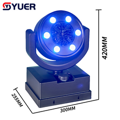 YUER™️NEW LED RGBY Bubble Machine Long-distance Remote Control For Dj Dmx Stage Light Effect Light Disco Dj Bar