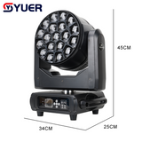 YUER™️LED Standard Edition 19X40W RGBW 4IN1 Moving Head Light Spot+Wash+Zoom+Rotation Effect For DJ Disco Party Bar Club Wedding