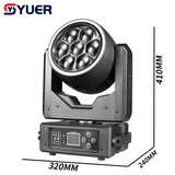 YUER™️MINI 7x40W RGBW 4IN1 LED Bee Eye Moving Head Light With Ring Wash Zoom Strobe Effect DMX512 For Party DJ Equipment Stage Effect Lighting