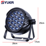 YUER™️LED Waterproof IP65 19X10W RGBW Par Light With Wash Strobe Effect Voice Control DMX512 For Disco DJ Projector Party Decoration Night Light