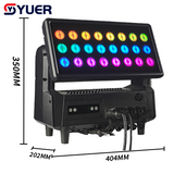 YUER™Waterproof IP65 LED 24X40W RGBW 4IN1 Moving Head Light With Auxiliary Light Wash Chauvet Passage Atomization Effect RDM DMX512 For DJ Disco Party Stage