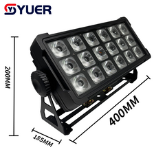 YUER™️NOUVEAU Projecteur LED étanche 18X10W RGBWA+UV sur batterie avec contrôle sonore Wash et DMX512 sans fil pour DJ, discothèque, fête, mariage, club