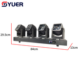 YUER™ 4x80W LED RGBW 4IN1 Moving Head  Beam Light  With Ring Infinite Rotation Wash DMX512 stage Effect For DJ Disco Wedding party Club