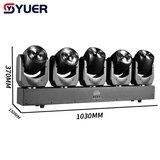 YUER™️5X60W RGBW Point Control Moving Head Light Beam Horse Racing Effect RDM DMX512 For Stage Light Effect Light Disco Dj Music Party Bar