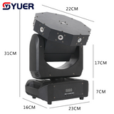YUER™️NEW LED 1X50MW Green +9x150MW Red Moving Head Laser Light Z-axis With Stepless Rotation Voice Control Master-slave DMX512 For DJ Disco Party Bar Club Wedding