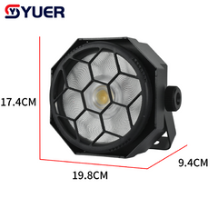 YUER™️ 100W Positive White+Warm White COB LED Par Light With RGB 3IN1 Auxiliary Light Strobe Effect DMX512 For Party Disco Club Light DJ Equipment Stage Effect Lighting