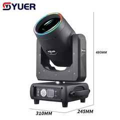 YUER™️Cabeza móvil de haz puntual de 350W con apertura + enfoque + prisma 48+8+24 + atomización + efecto arcoíris DMX512 para DJ, efecto de luz de escenario DMX, luz de discoteca, DJ, bar