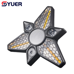 YUER™ 3X80W Golden Retro Light + 36X1W RGB 3in1 Strobe Effect + 3X25W RGBW 4in1 Beam Effect Stage Light DMX512 For DJ Party Flashing Lights Dance Club Disco Stage Effect Light