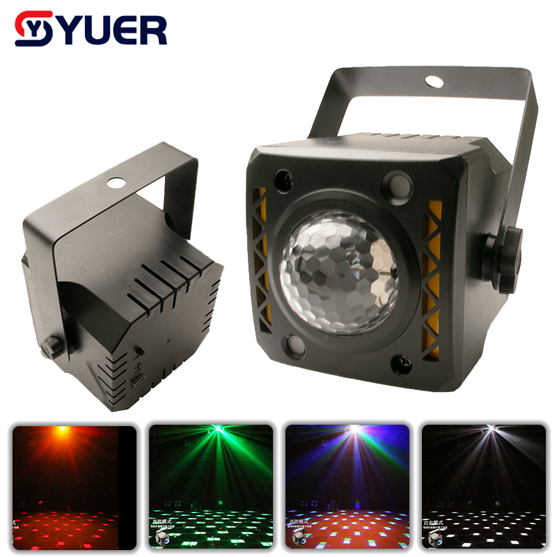 YUER™ MINI 10W RGBW 4in1 +2x10W Strobe Magic Ball Light Strobe Effect DMX512 For DJ Disco Wedding Event Party Bar Club