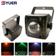 YUER™ MINI 10W RGBW 4in1 +2x10W Strobe Magic Ball Light Strobe Effect DMX512 For DJ Disco Wedding Event Party Bar Club