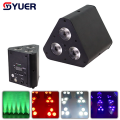 YUER™ 3x8W RGBWAUV 6in1 Battery Par Light Wash Effect DMX512 Remote Control For DJ Disco Party Bar Club Wedding Stage Lighting