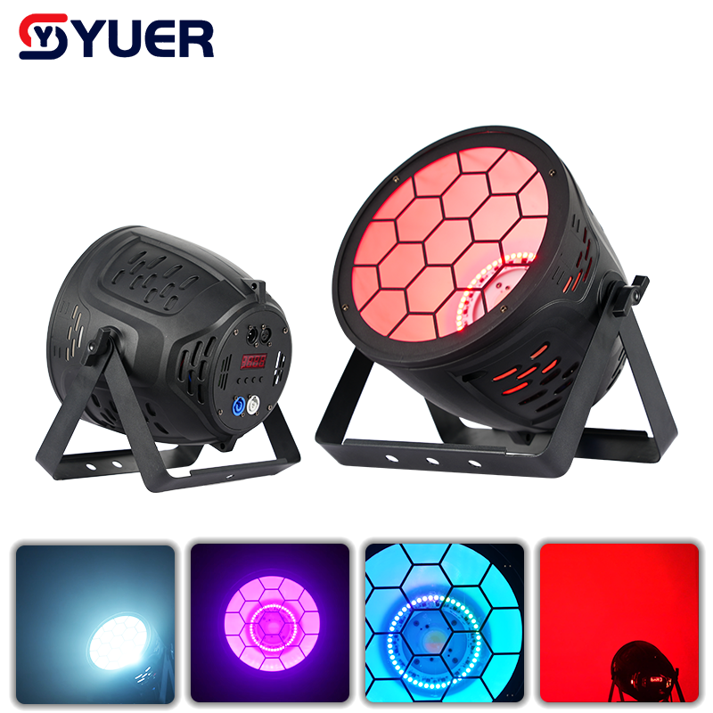 YUER™ 200W COB +48x0.5W RGB Retro Par Light Wash Effect DMX512 Sound Control For DJ Disco Wedding Event Party Bar Club