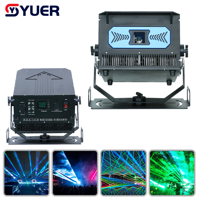 YUER™ Waterproof Outerdoor 30W 40W 50W 60W RGB Animation Laser Light 40Kpps Beam Patter Effect ILDA DMX512 Control For DJ Disco Party Bar Club Wedding Stage Effect Lighting