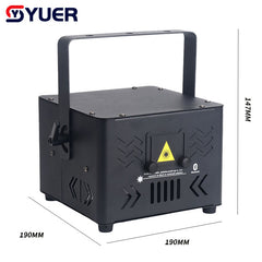 YUER™️  New 4W 6W RGB Full Color Laser Light With APP Control Stage Lights DMX512 For DJ Disco Wedding Bar Stage Effect