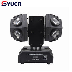 YUER™️ 12X10W RGBW 4EN1 Lumière de tête mobile à double tête pour DJ, Discothèque, Scène, Mariage, Fête Musicale, Bar