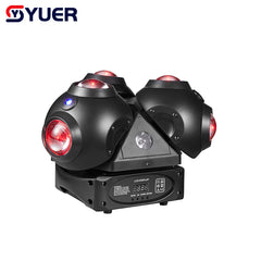 YUER™️ Lumières Professionnelles DJ Disco Beetle - Faisceau LED Laser Stroboscopique 3-en-1 Lyre Beetle Light DMX pour Boîte de Nuit Fête Spectacle Éclairage de Scène
