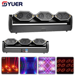 YUER™ 6x500mw RGB Swing Laser Light WIth Light Strip Wash Strobe Effect DMX512 RDM For DJ Disco Party Bar Club Wedding Stage Effect Lighting