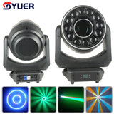 YUER™ 200W LED Beam Zoom Spotlight 12x60W LED Bee Eye Cleaning Effect SMD Light Strip Electric Focus Moving Head Stage Lighting for Dj Disco Head